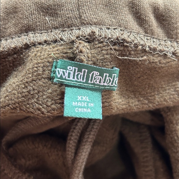 Brown Joggers with Elastic Waistband and Relaxed Fit - Picture 3 of 4